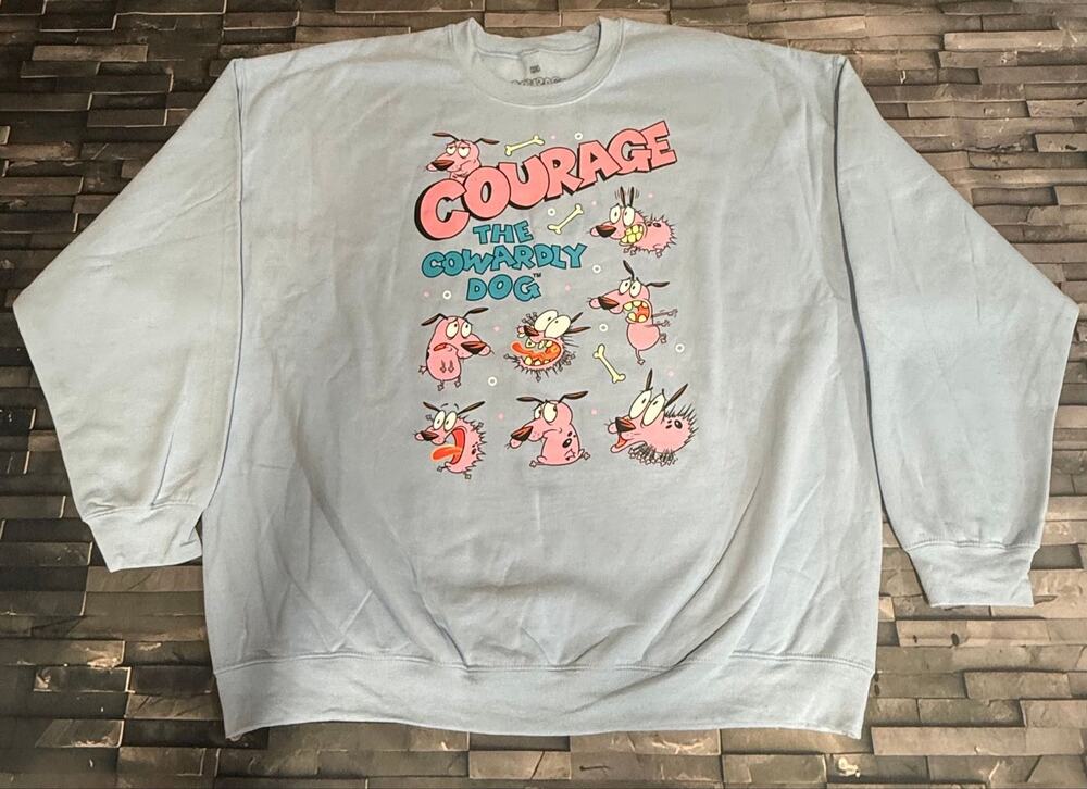COURAGE THE COWARDLY DOG GRAPHIC CREWNECK